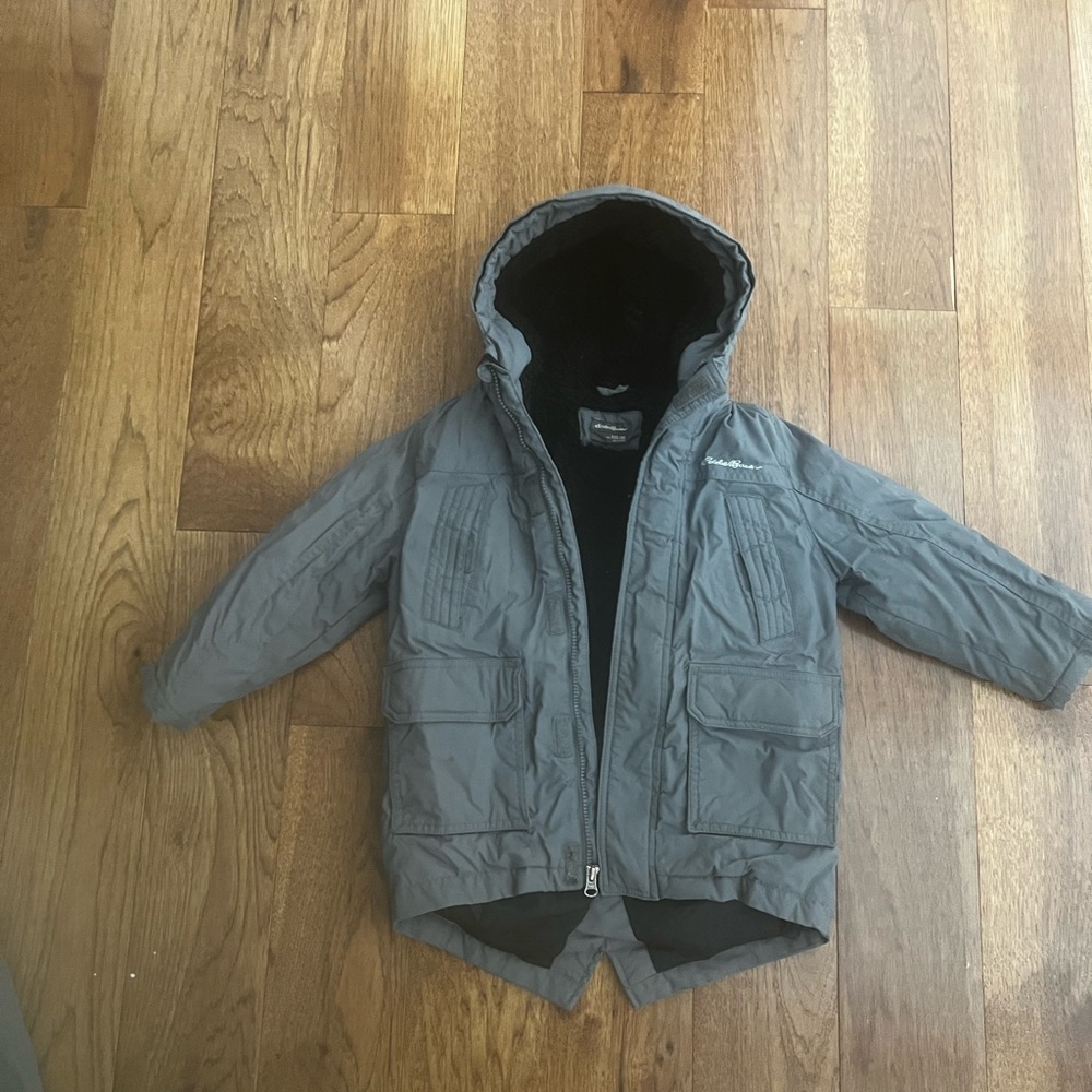Eddie Bauer Kids Superior Down Parka Gray Winter Jacket